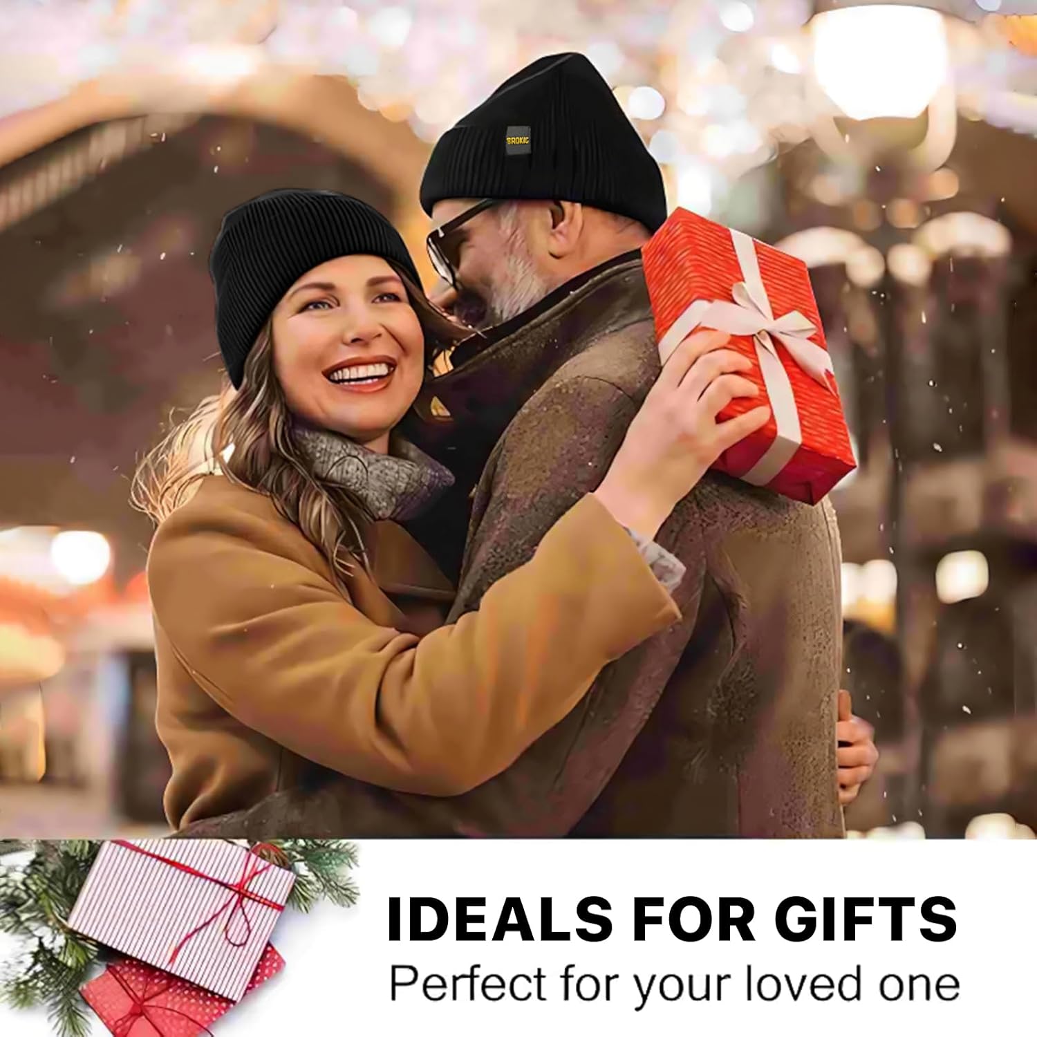 BROKIG 2 in 1 Balaclava Ski Mask Beanie Black Ski Face Mask Winter Warm Skull Cap Beanie Hats for Men Women Headwear - Image 5