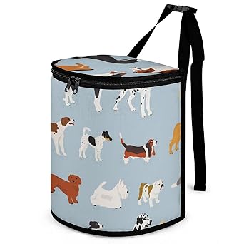 Amazon Co Jp たくさんかわいい犬 ふた付きの車のゴミ箱 車載ゴミ袋 車用収納ケース 大容量 多機能 防水性と漏れ防止 水洗いが可能 簡単取付 車前後部座席 部屋 オフィスに最適 車 バイク