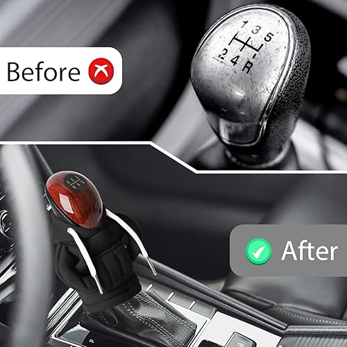 Miniatura 4 de Funda con Capucha para Pomo de Palanca de Cambios de Coche, Funda para Pomos de Palanca de Cambios, Funda para Palanca de Cambios de Coche, Lindo