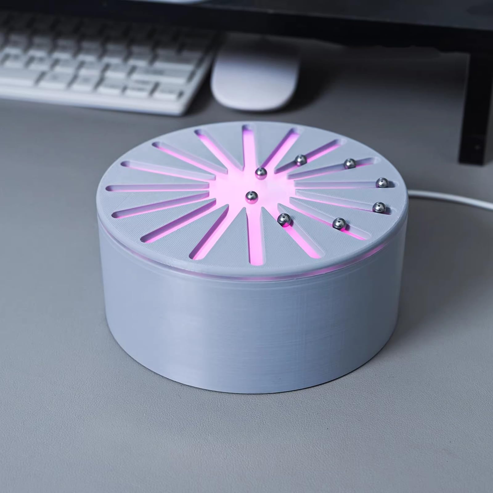 Ozdoba z kołem nagród, 14 cm, pulpit z oświetleniem RGB, regulowany kolor na imprezę, pokój gier, do użytku biurowego - zabawne akcesorium do aktywności i rozrywki