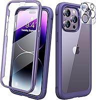 Vista 18 de Diaclara Funda diseñada para iPhone 14 Pro Max de 6.7 pulgadas, funda de teléfono resistente de cuerpo completo con protector de pantalla