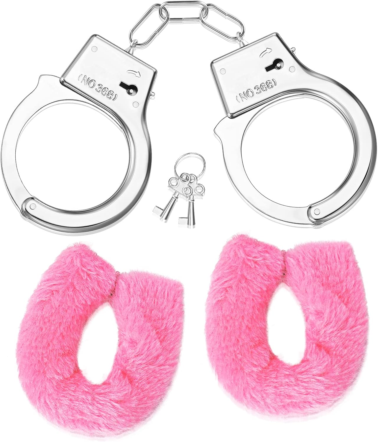 Esposas de metal Satinior con protector de felpa por 5,99€