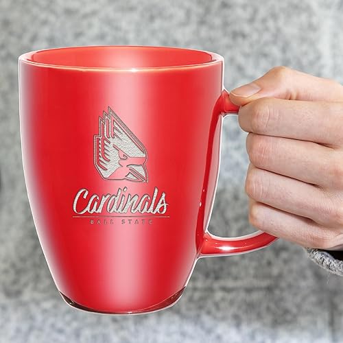 Vista 23 de Rico Industries NCAA - Taza de cerámica con grabado láser, 18 onzas, café y té