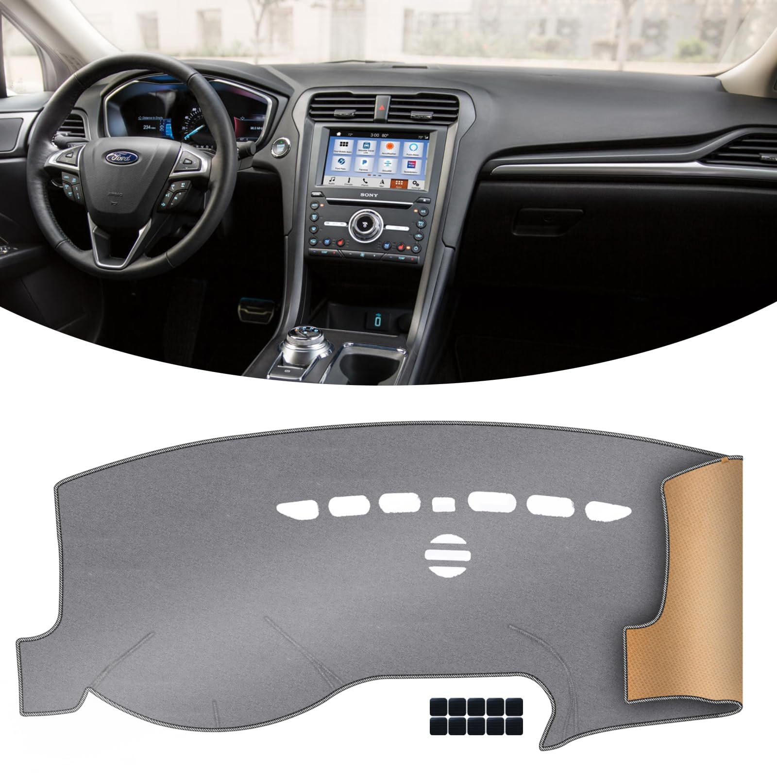 KEYOOG Dashboard Cover Dash Mat For Su-baru Forester