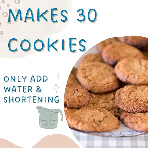 Miniatura 3 de Shirley J - Mezcla de galletas gourmet de melaza de jengibre para hacer 30 galletas  Galletas de jengibre fresco en minutos solo añaden agua y