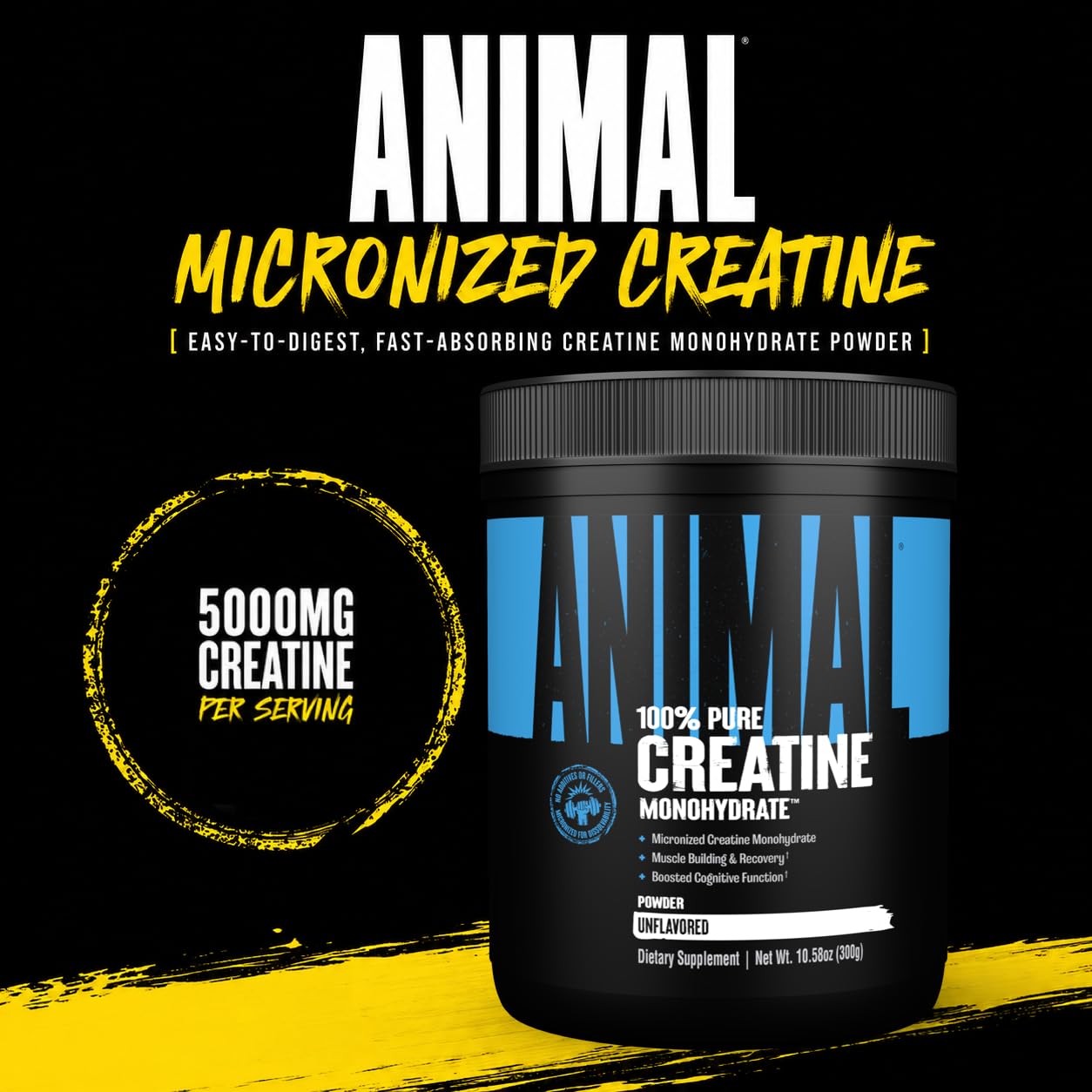 Animal Creatine Monoydrate Powder for Men & Women | Unflavored 1000g — Amazon image 2