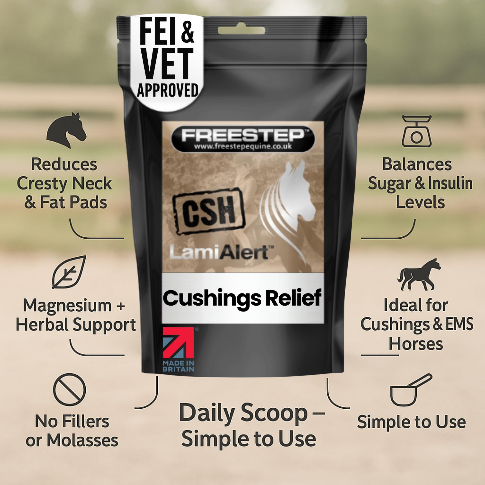 Freestep Csh Ppid Cushing S Support For Horses Chasteberry Vitex | INDIA