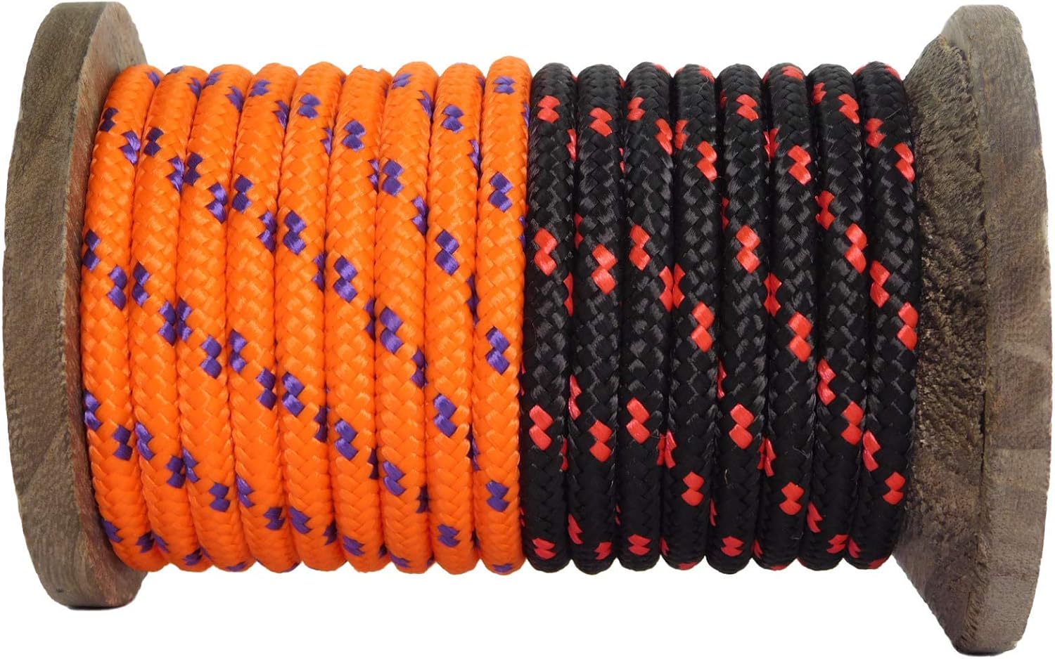 Ravenox Smooth Braid Utility Rope | Made in the USA | (Orange, Purple ...
