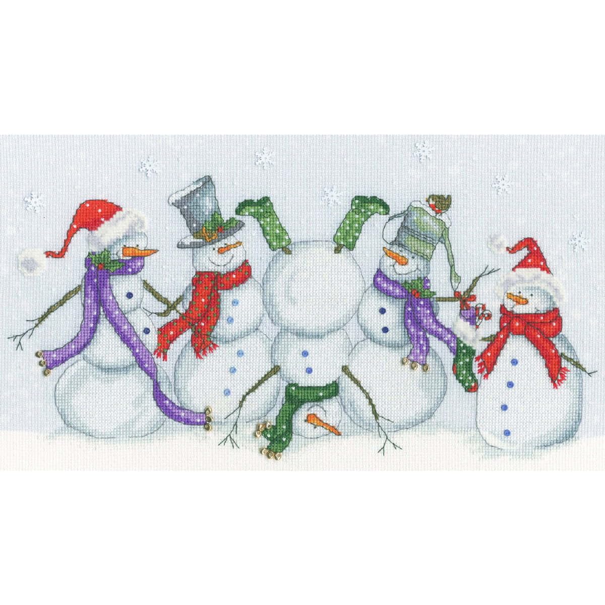 Bothy Threads Mehrfarbig Counted Cross Stitch Kit - Frosty Frolics