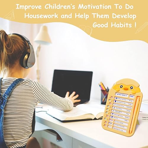 Miniatura 5 de LEOQINA Tabla de tareas para niños, varios niños, lista de tareas pendientes, tablero de mensajes de planificación desmontable, 13 cartulinas,