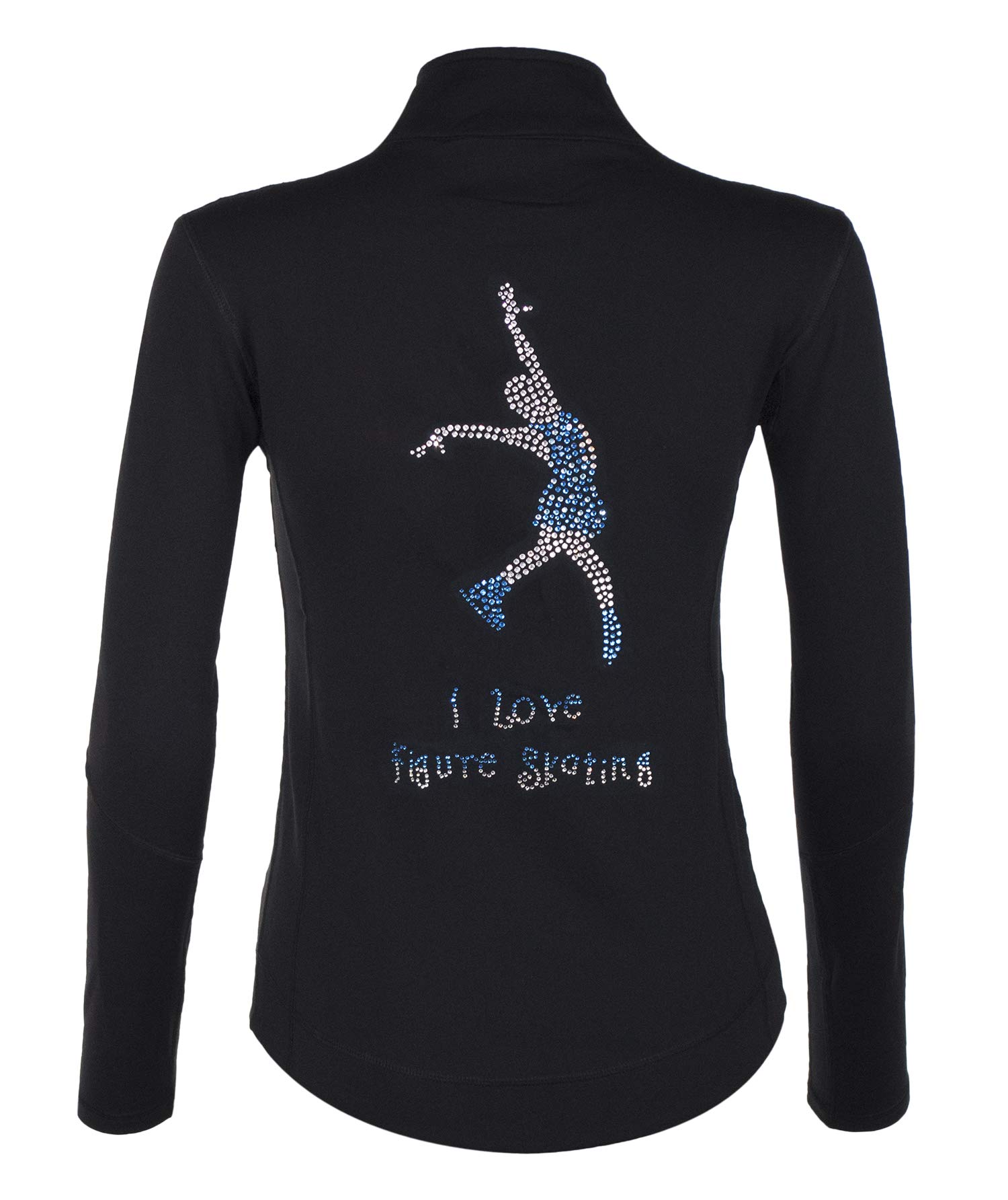 PARADICE WORLD BY SKATER FOR SKATERS Veste pour le patinage artistique. Design Patineuse. Strass de qualité AAA+.