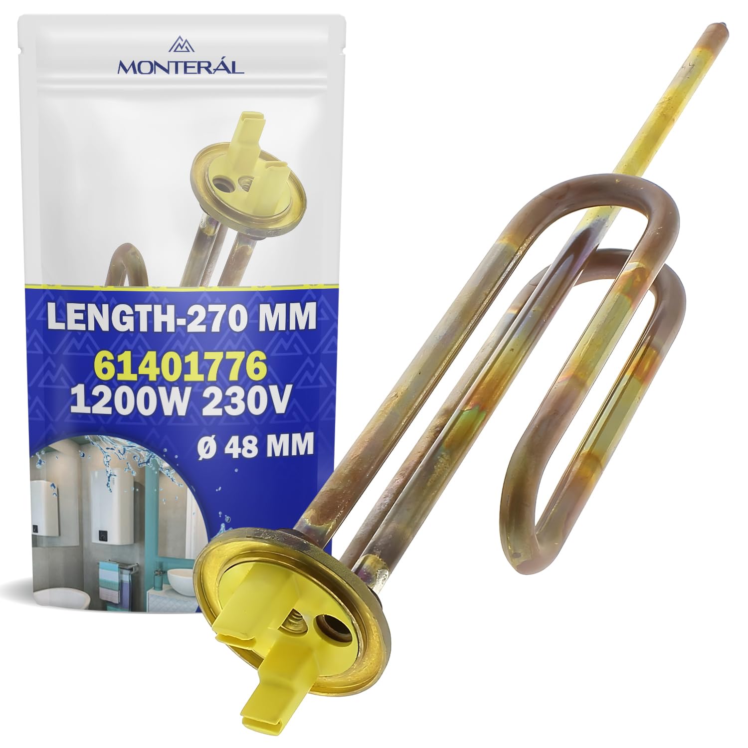Resistance pour Chauffe Eau 1200W avec Code Original 61401776 pour Ariston - Garantie de 10 Ans - MONTERAL