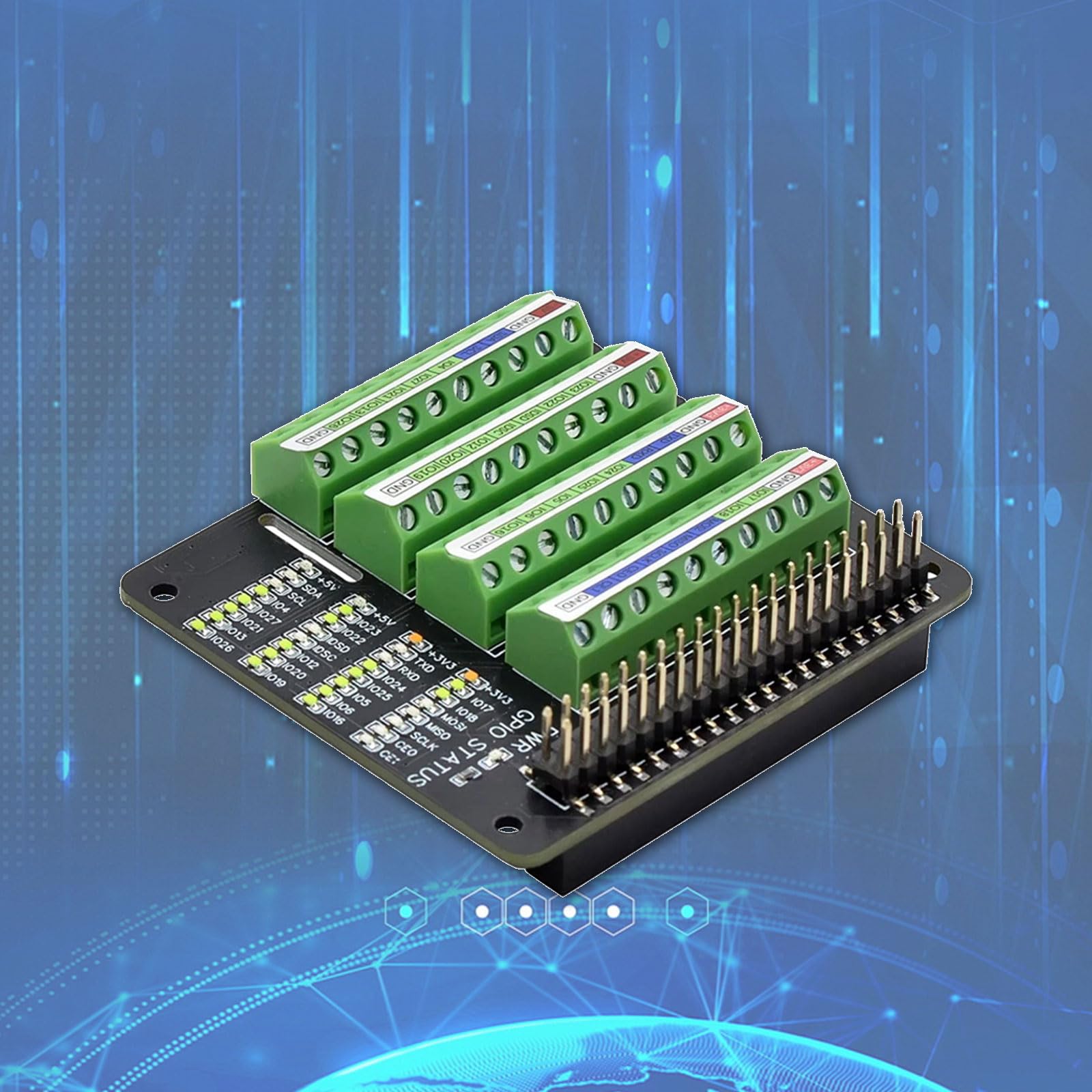 Scheda espansione con terminale a Vite GPIO con Header a 40