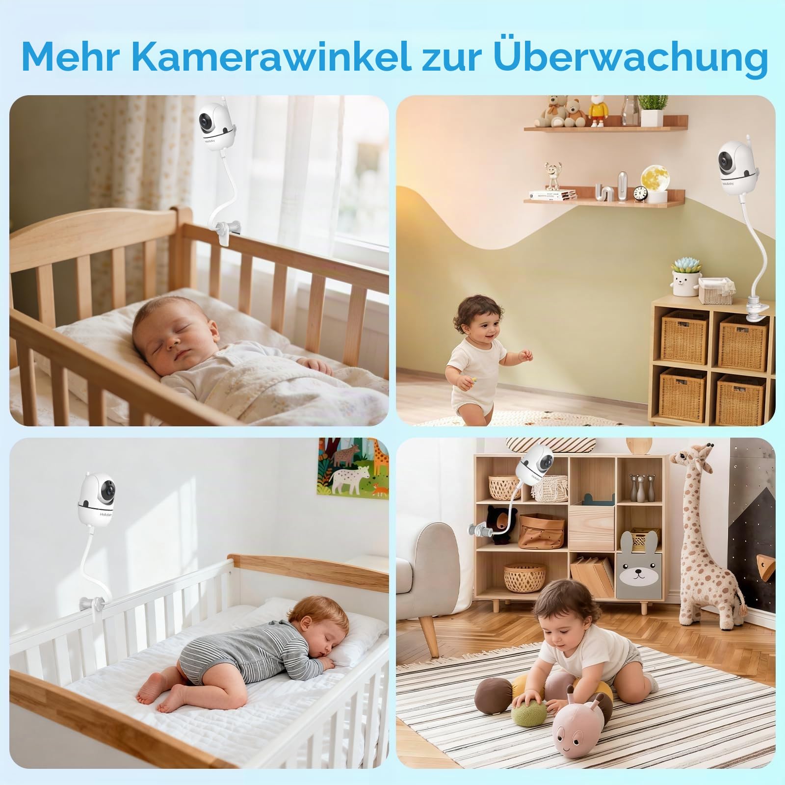 HelloBaby HB6550 mit Kamera-Cliphalter
