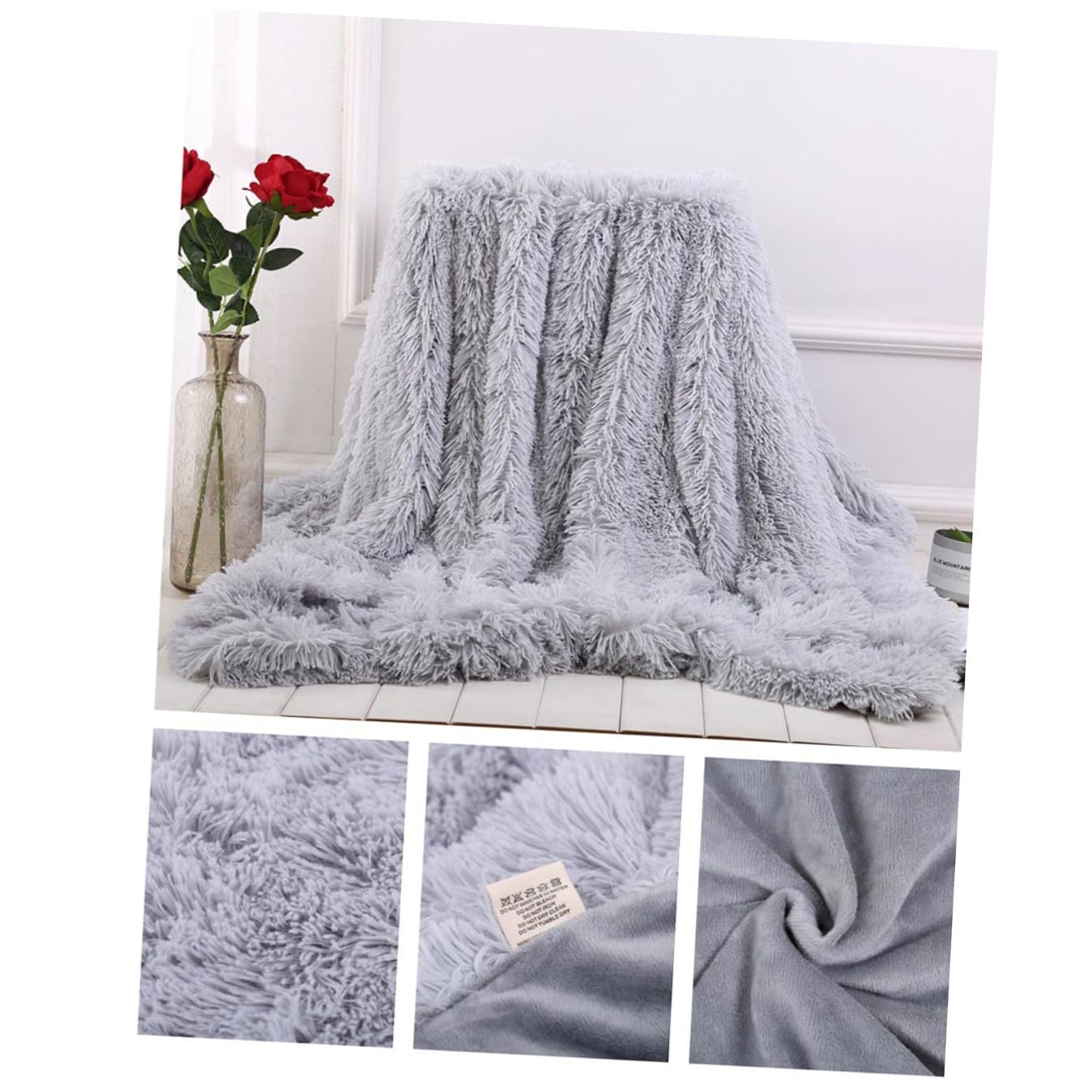 Couverture polaire ultra douce et rassurante pour envelopper de tendresse le lit de bébé gris