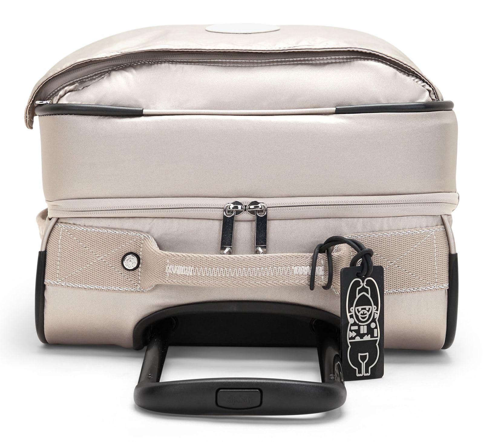 Kipling Spontaneous S Equipaje con Ruedas de Cabina Pequeño, Equipaje de Mano, Metallic Glow (Plata)
