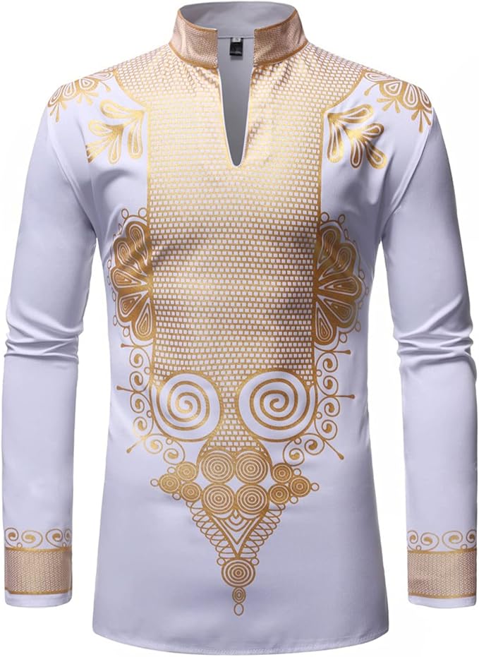 Camicia da uomo a tunica indiana Kurta Africa Pajama, tradizionale set di  abbigliamento con felpa tradizionale e maglietta, top : Amazon.it:  Abbigliamento