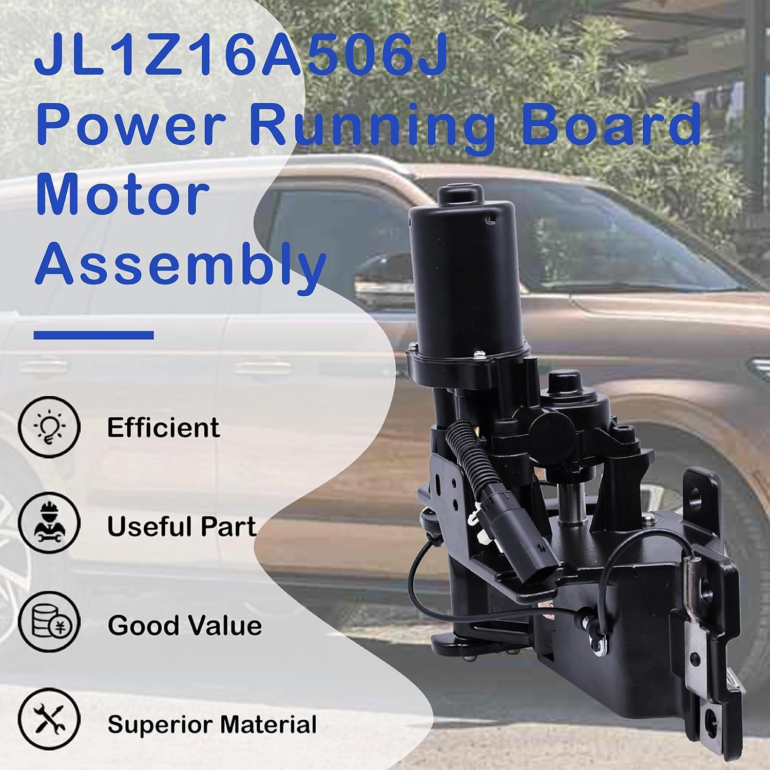 Power Running Board Motor Assembly JL1Z16A506J Fit for 2018-2024 Ford Expedition,Lincoln Navigator Replace JL1Z16A506D JL1Z-16A506-D JL1Z-16A506-J (Right Passenger Side)