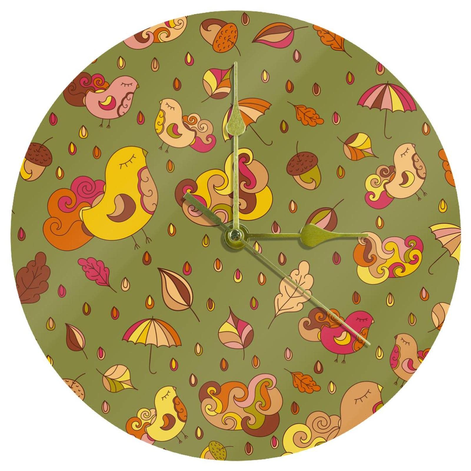 Horloge murale en acrylique silencieuse 24 cm fonctionnant à piles pour maison et bureau