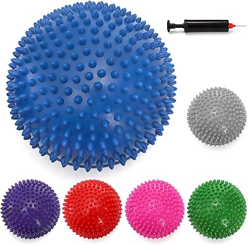 Miniatura 2 de Fasmov Balance Pods Equilibrio Erizo Estabilidad Entrenador Puntos con Bomba, Juego de 6