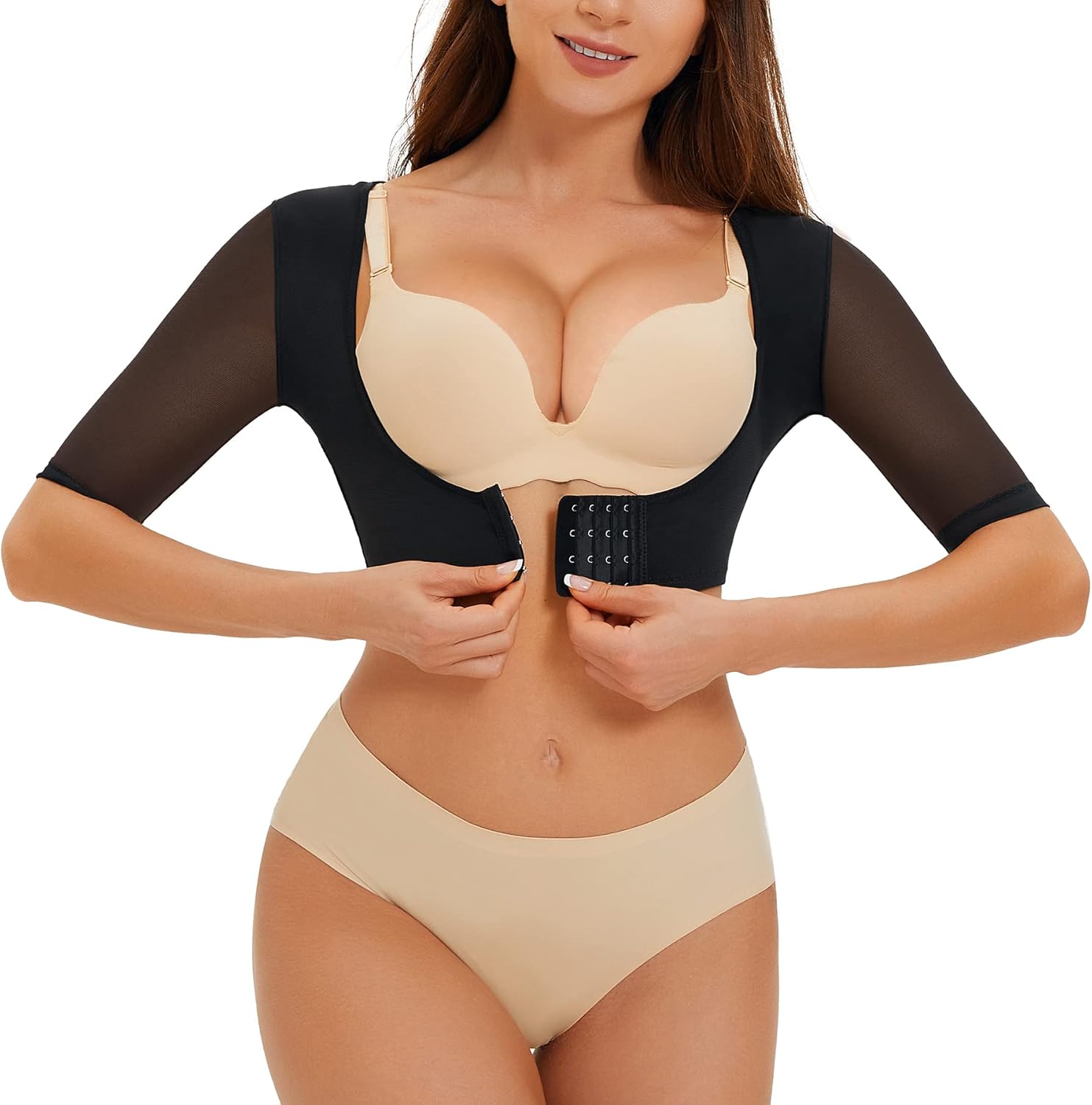 LANCS Upper Arm Shaper Post Surgery Arm Compression Sleeves Lipo Garment Posture Corrector Tops Back Support Shapewear - Image 7