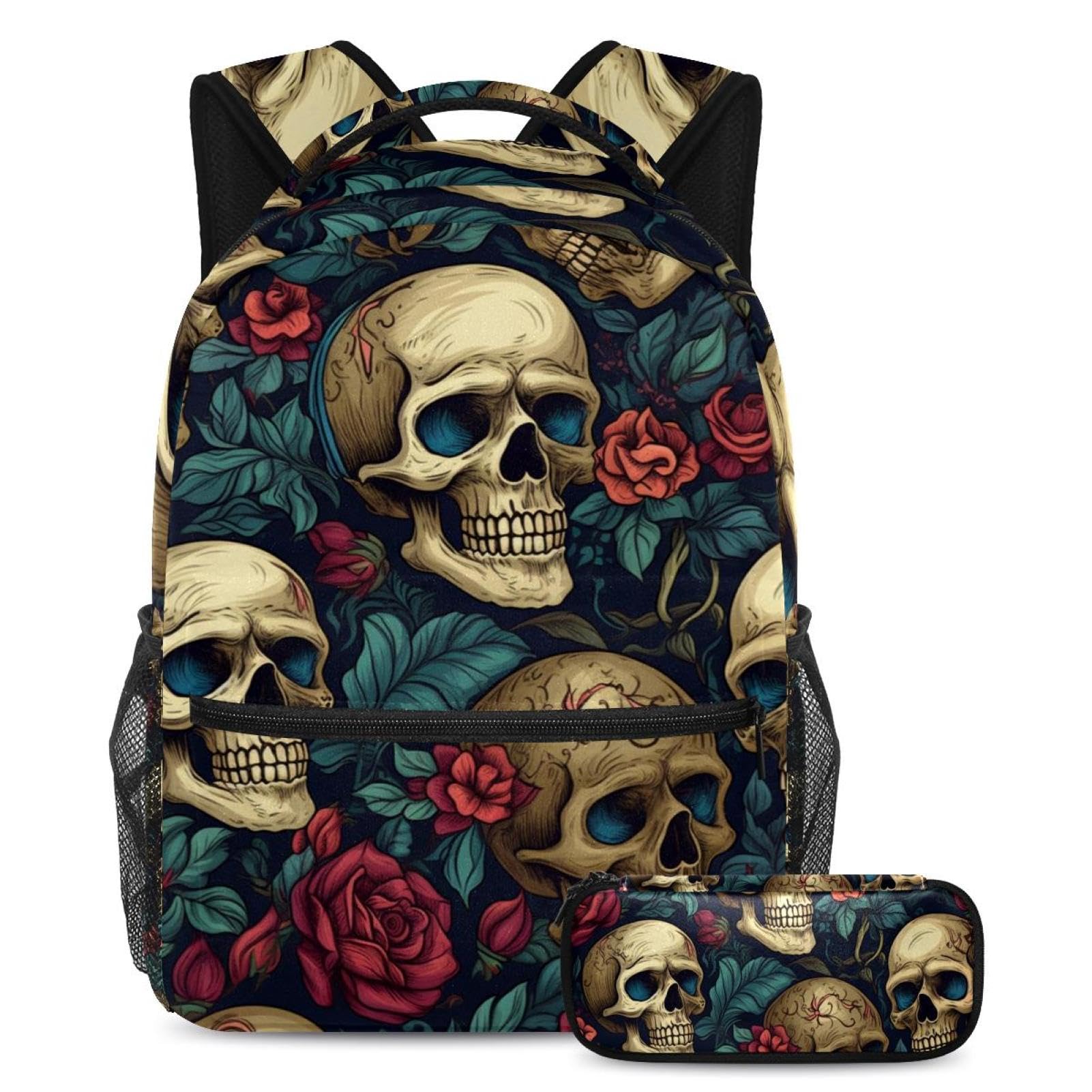 Combo ensemble cartable Art Skull 40 avec trousse mixte - 2