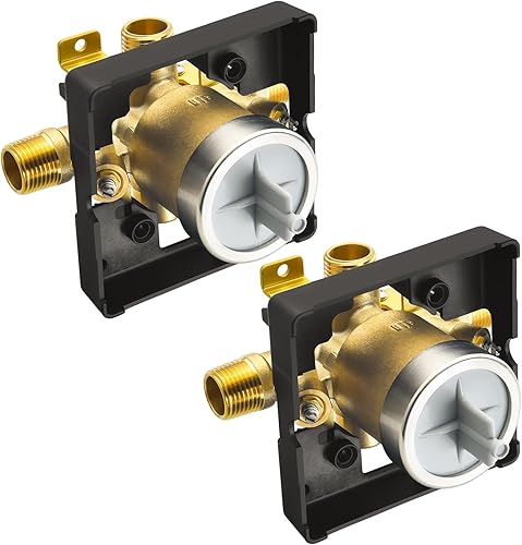 Válvula de ducha para Delta R10000-UNWSHF, conexión de 3 puertos de 1/2 pulgada, paquete de 2 unidades, kit de válvula R10000 compatible con Delta