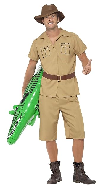 Foto 2 de 5 de Smiffys Traje de Hombre Safari, con Camisa, Shorts, Cinturón y Sombrero Halloween, Carnaval
