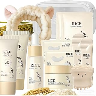 Set de cuidado de la piel de arroz para adole...