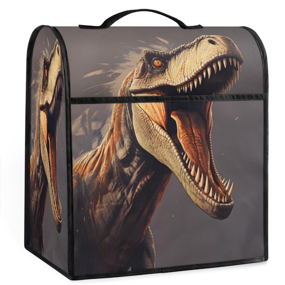 Coffee Maker Cover Ferocious Animal Dinosaur Kitchen Appliance Covers Small Appliance Covers Blender Cover Juicer Cover Dust Covers for Kitchen Appliances with Top Handle and Pockets,Washable,C207
