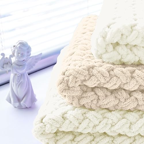 Miniatura 6 de Paquete de 10 hilos de felpilla gruesa de 280 yardas a granel, hilo grueso para tejer a ganchillo, para suministros de manualidades y manualidades