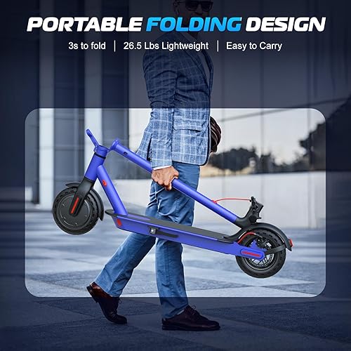 Miniatura 6 de Caroma Scooter eléctrico para adultos, potente motor de 350 W500 W750 W, velocidad máxima de 2025 millas por hora y rango de 182530 millas,