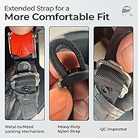 Vista 6 de Juego de hebilla de liberación rápida de acero inoxidable con trinquete para casco