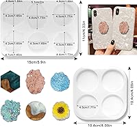 Vista 2 de On Top - Molde de resina para agarre de teléfono con 20 soportes para enchufes de teléfono en blanco, soporte de agarre para teléfono, soporte