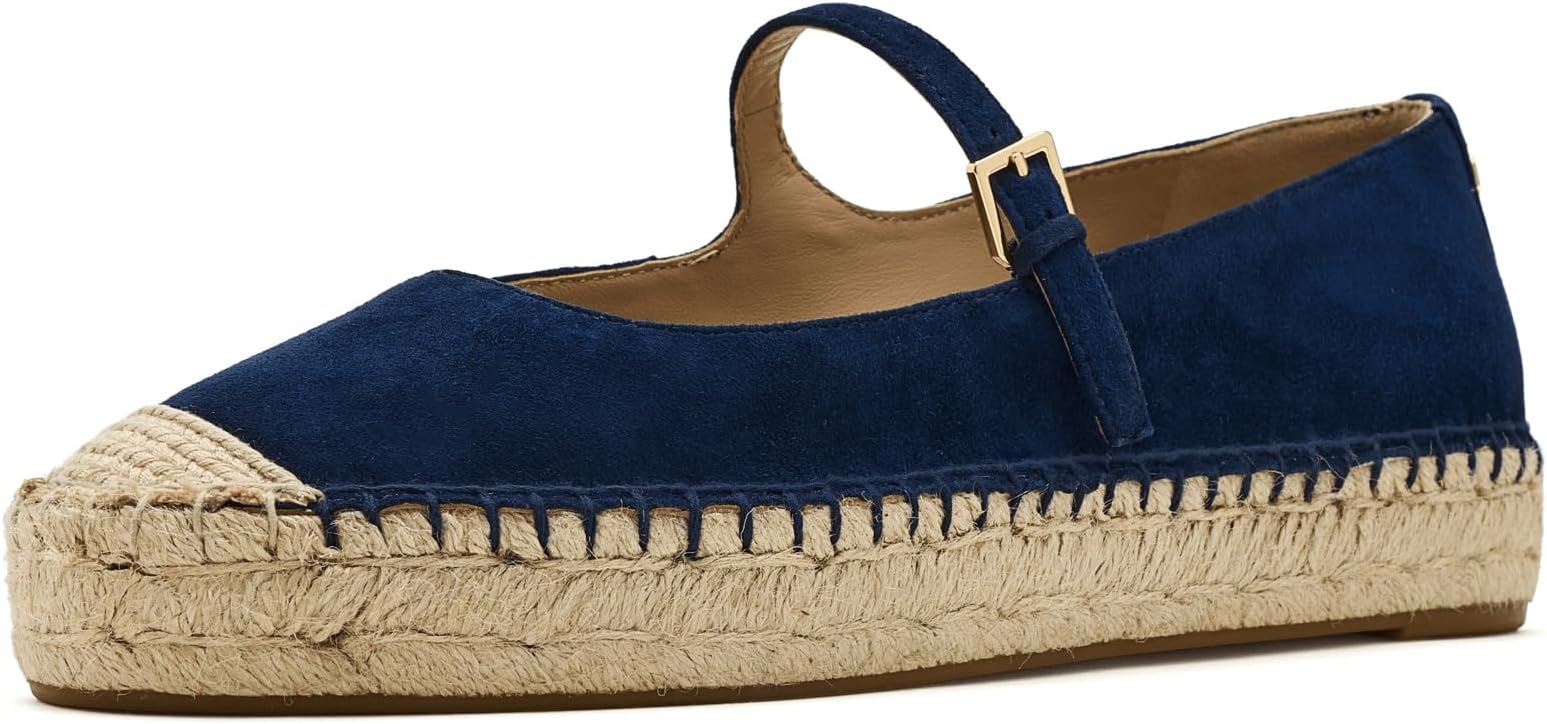 Luize Suede Mary Jane Espadrille