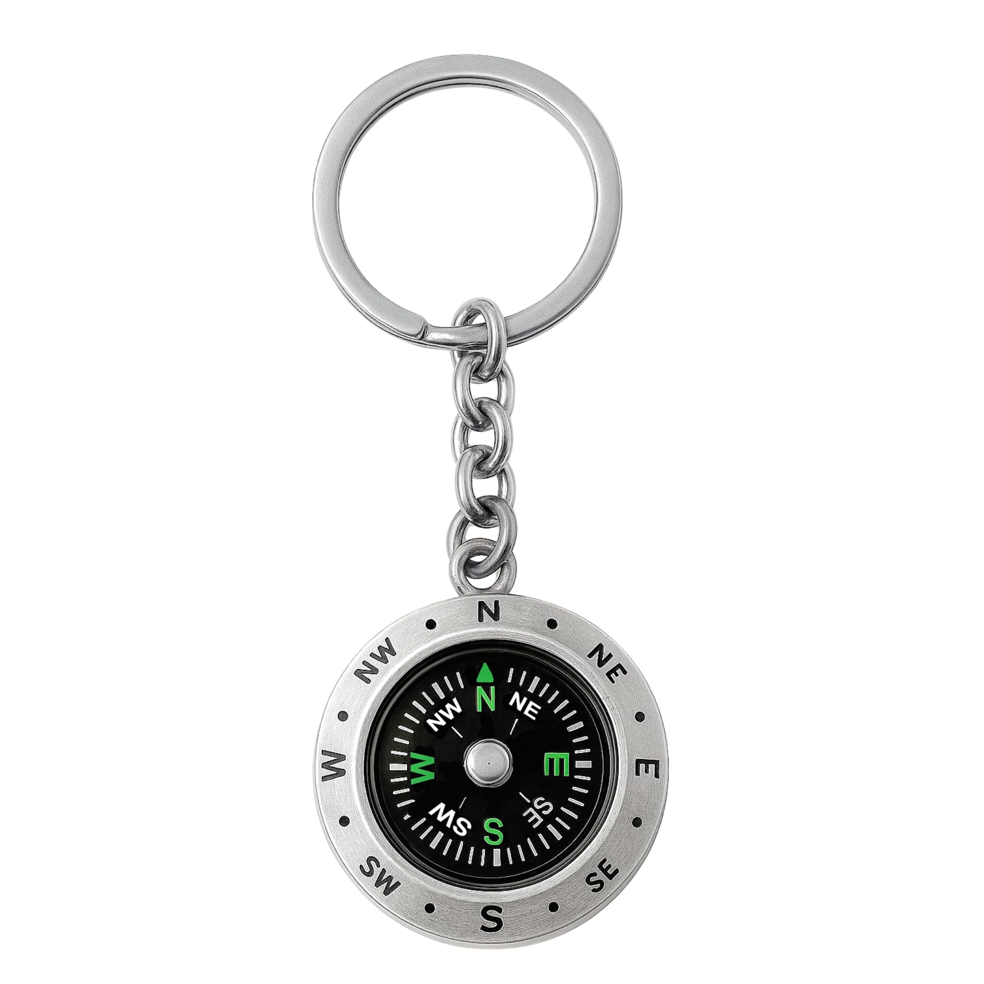 Portachiavi Uomo con Bussola Marinara in Acciaio Inossidabile – Idea Regalo Nautica – Accessorio Elegante per Marinaio, Viaggiatore, Amante del Mare - prt0187
