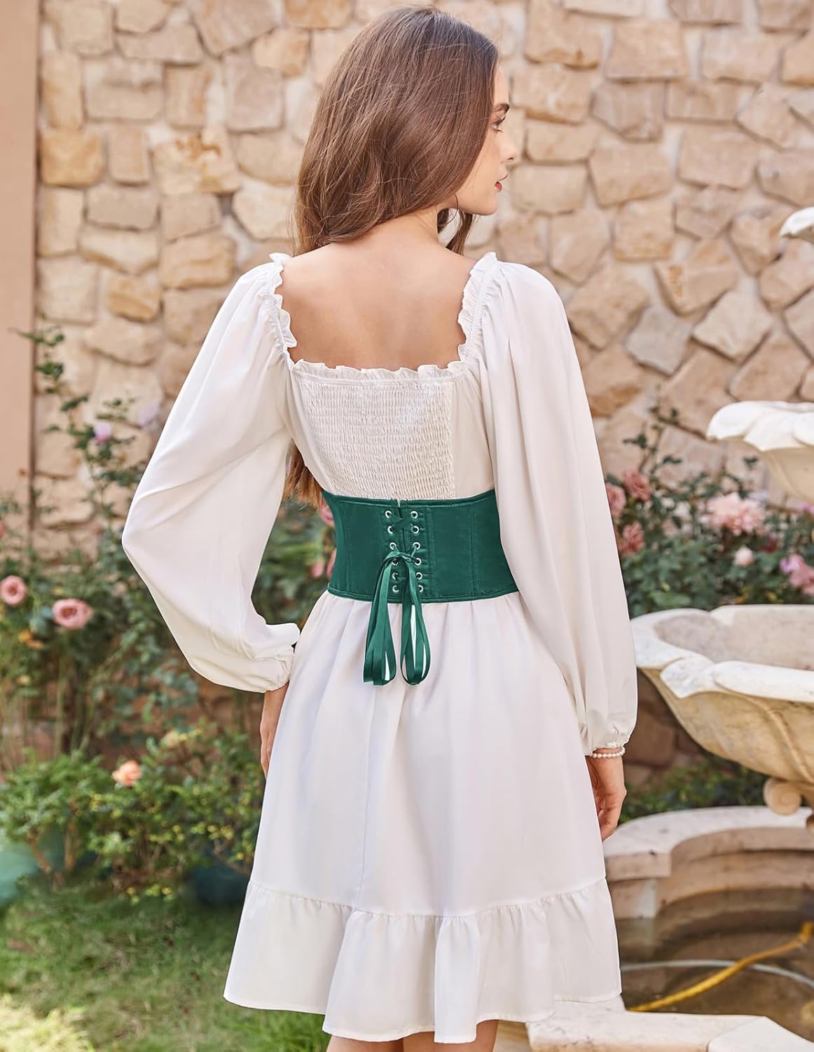 Scarlet Darkness Corset Belt for Women Fishbone Wide Waist Corset Pirate Belt - Image 7