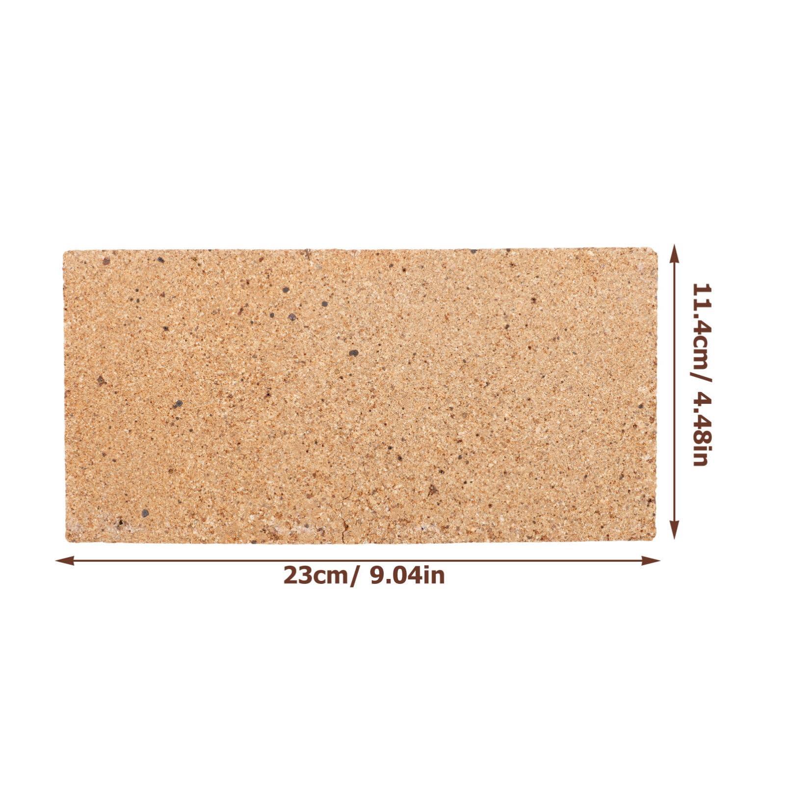 Mattoni refrattari isolanti per forni e camini, resistenti al calore, per stufe a legna e argilla, dimensioni 11,4 cm, 2 pezzi