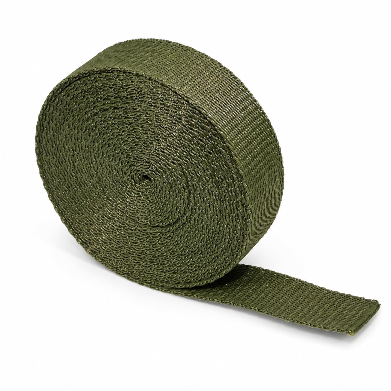 The Webbing Shop Polypropylene Webbing Strap, Continuous Length Flat Woven Tape for Bags, Crafts, Belts, Pet Collars and Leads (Olive Green, 20mm x 10m)
