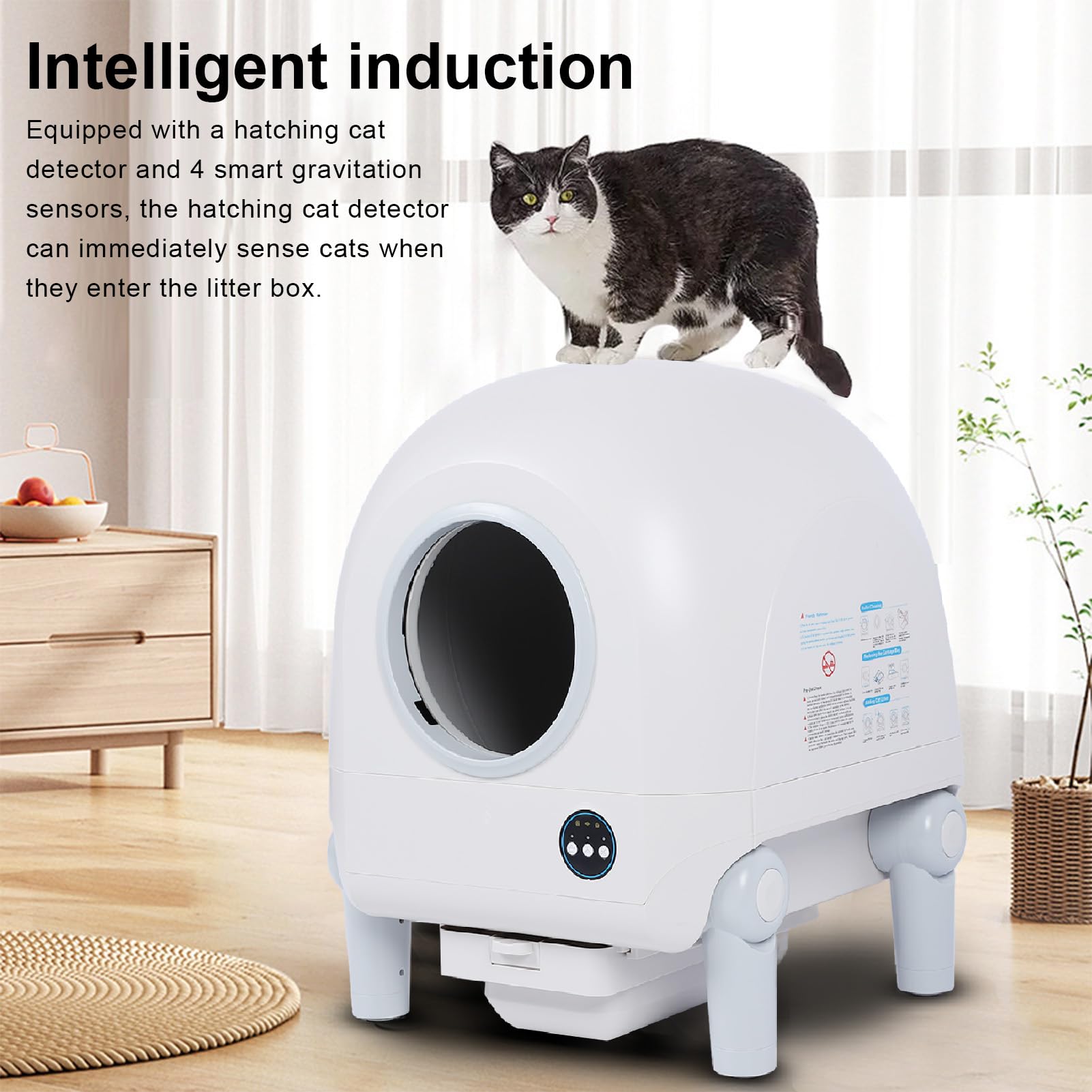 Amazon.co.jp: 自動猫トイレ、インテリジェント換気臭気除去スマート猫