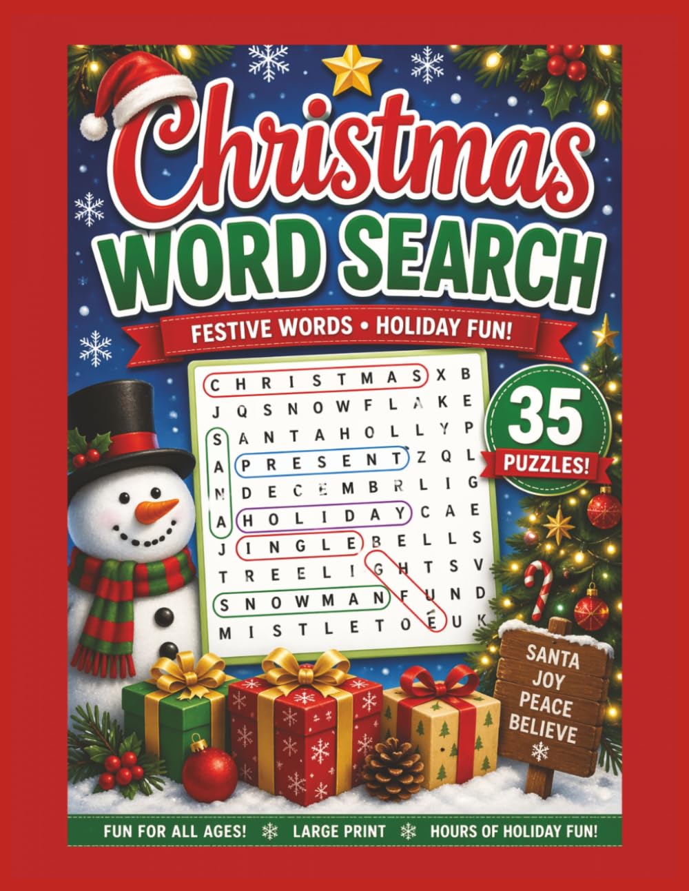 Christmas Word Search: Festive Words and Holiday Fun