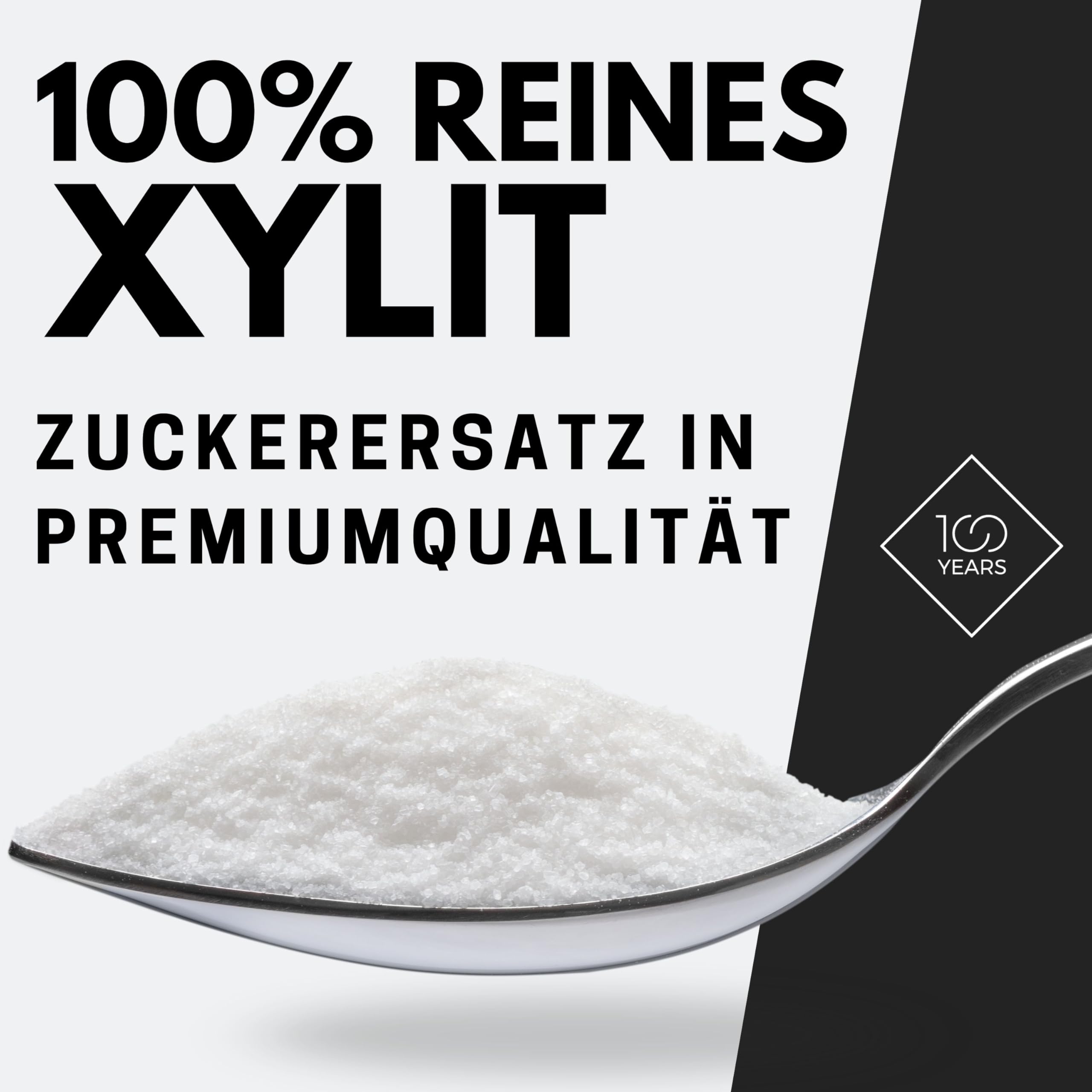 Xylit Zucker 5 kg - 100% Birkenzucker - Zuckerersatz, Zuckeralternative - Kalorienarm, leicht löslich