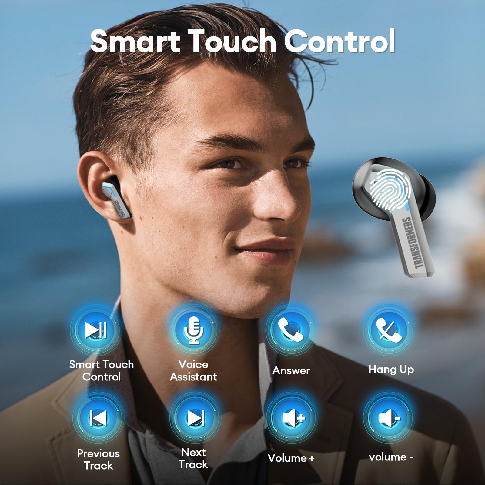 Transformers TF-T06 Wireless Earbuds Bluetooth 5.4, Bass Stereo