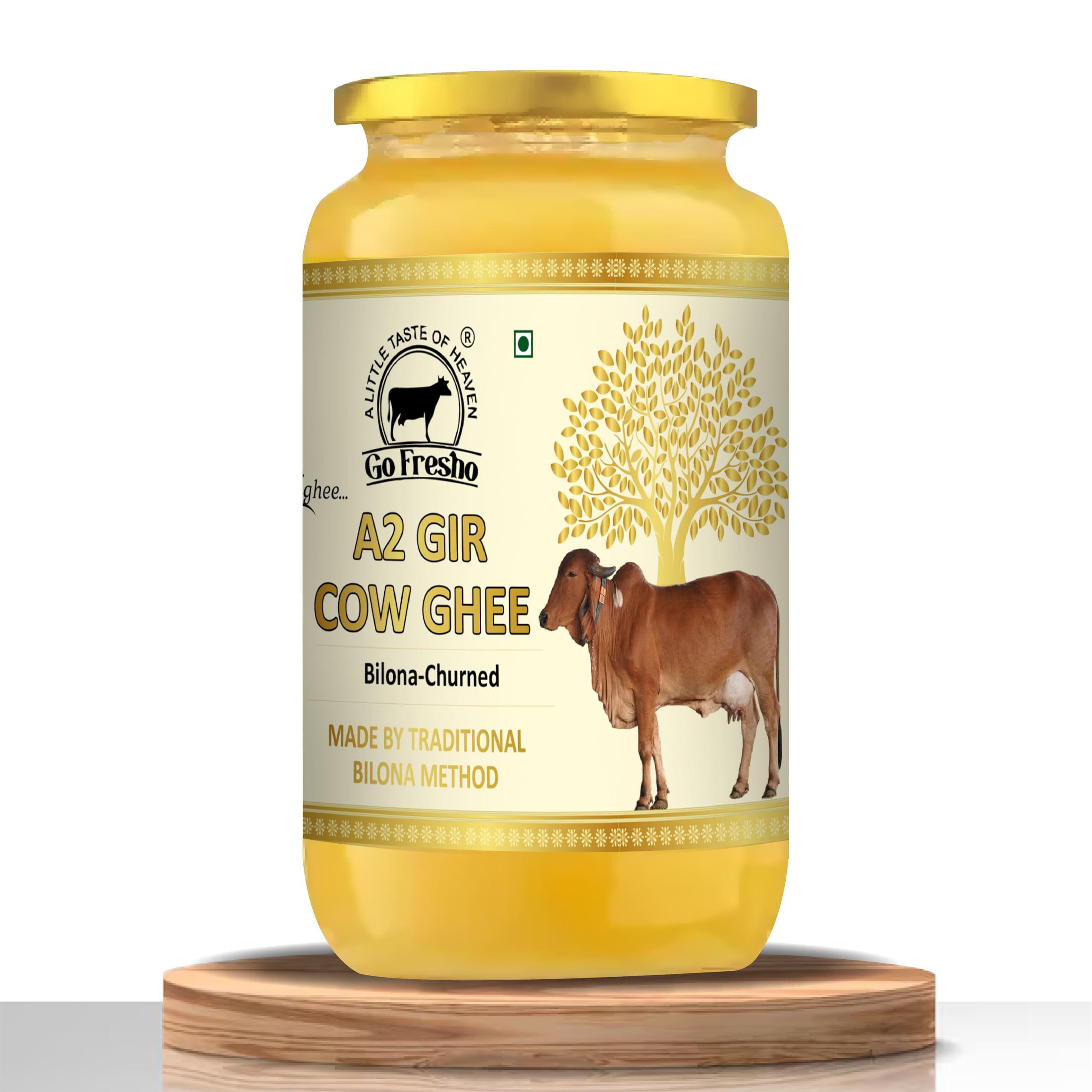 Go Fresho A2 Gir Cow ghee| Vedic Bilona Method|Pure, Natural & Healthy (100 ml)