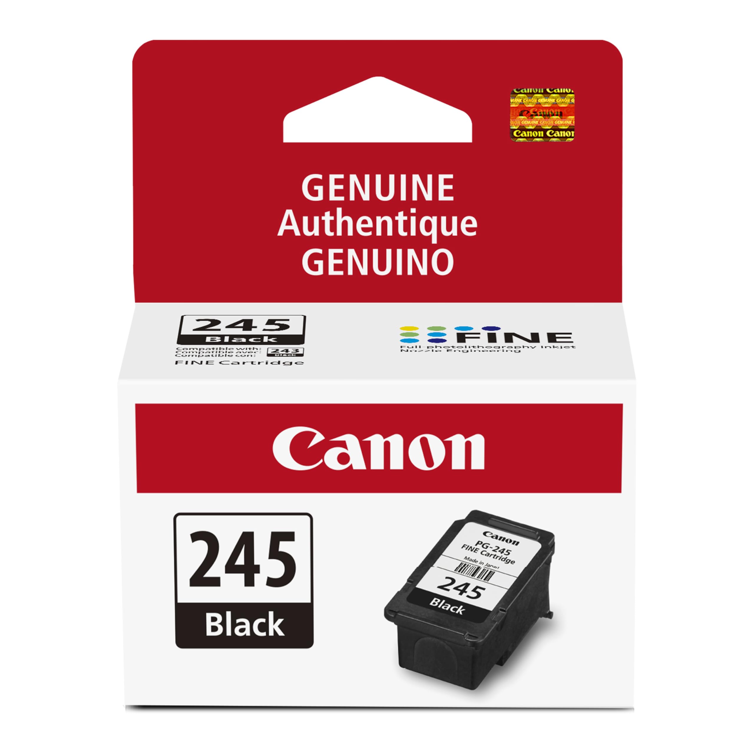 Sponsored Ad - Canon PG-245 Genuine Black Ink Cartridge, Compatible with iP2820, MG2420/2924/2920/3020/2522/2525, MX492, TS3120/302/302a/202/202a/4520/3320