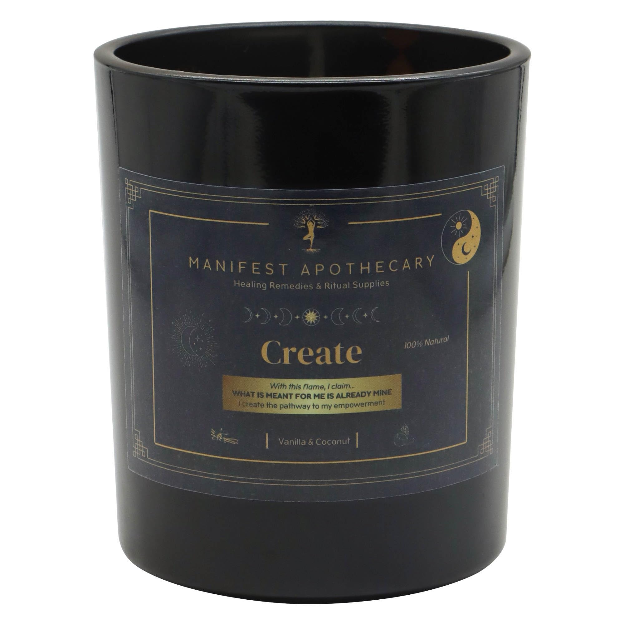 Healing Remedies & Ritual Supplies - Manifestation Candles - for Inspiration and Imagination - Blue (Create)