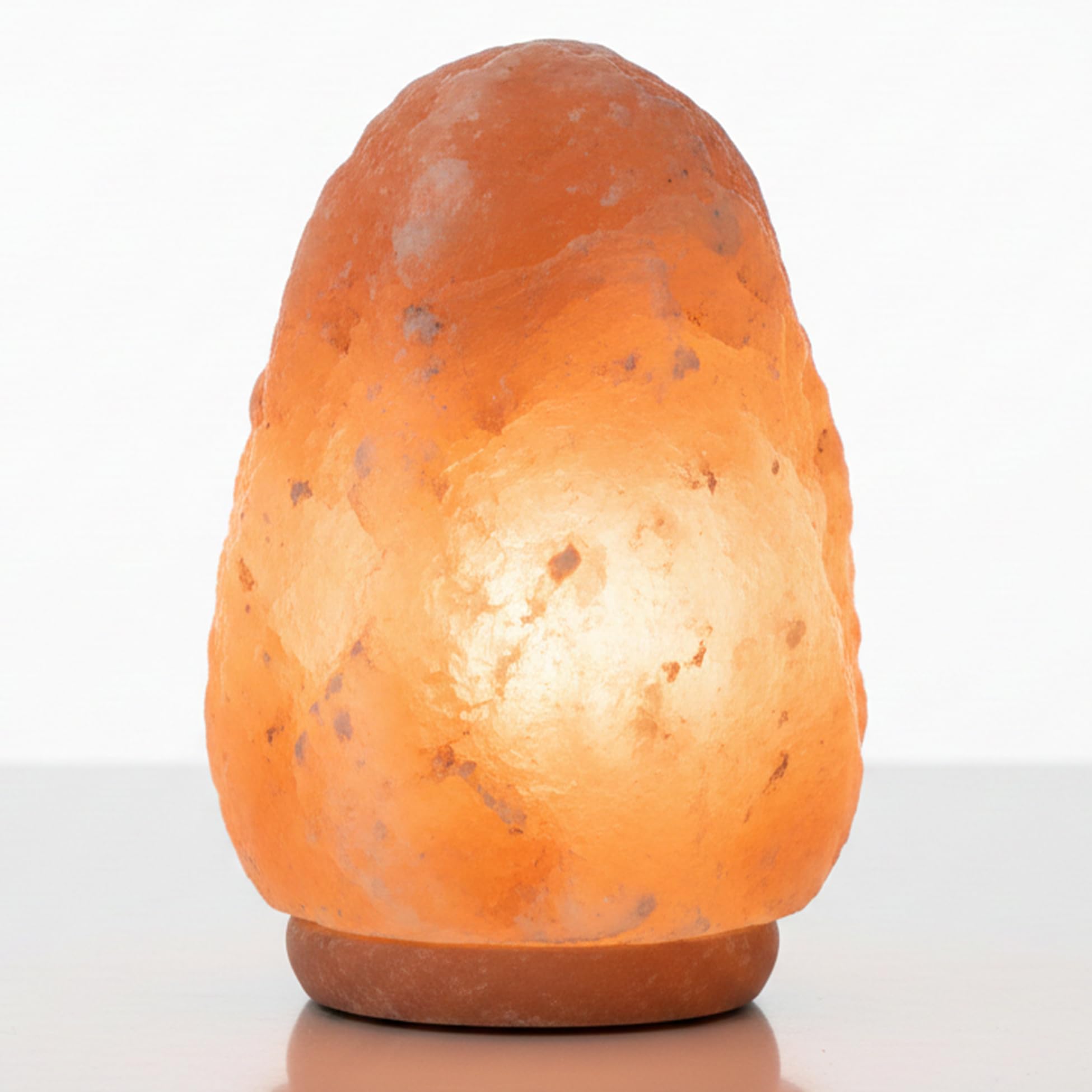 ONEX 4–6 kg Himalayan Pink Salt Rock Crystal Lamp Natural Salt Lamp with Wooden Base – Warm Amber Glow Decorative Light