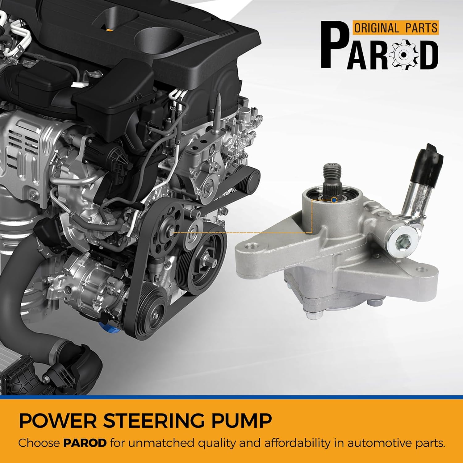 PAROD 21-5290 Power Steering Pump fit for 2001-2003 Acura CL, 2001-2002 Acura MDX, 1999-2003 Acura TL, 2003-2004 Honda Pilot 3.2L 3.5L V6 Replace Part #56110-PVF-A01 56110-PGK-A01 56110-P8E-A01