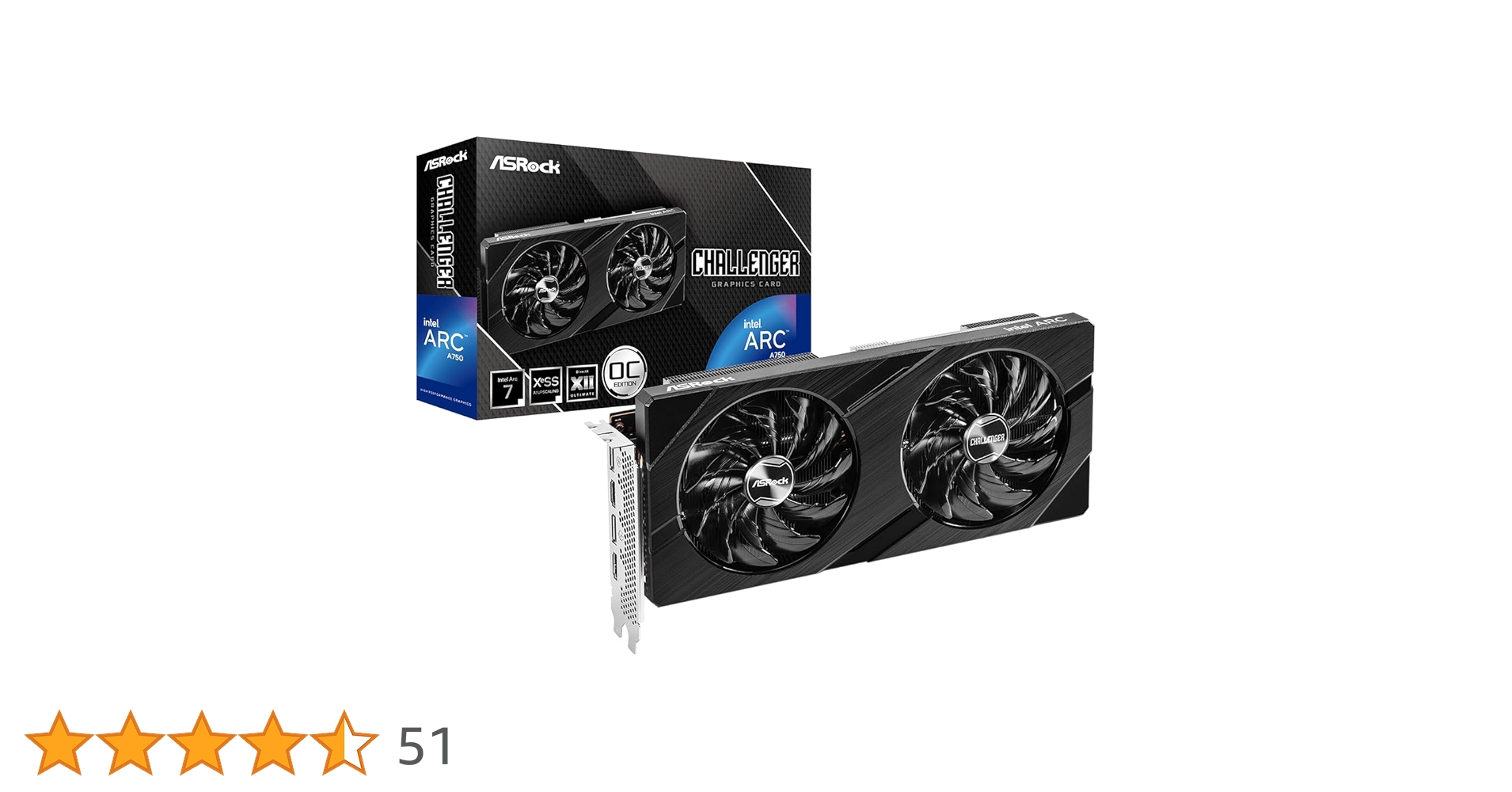 グラフィックボード・グラボ・ビデオカード ASRock A750 CLD 8GO Amazon | ASRock グラフィックカード Arc A750 Challenger D 8GB