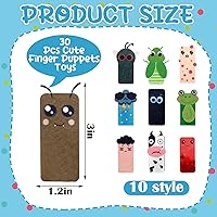 Vista 2 de Outus Juego de marionetas de plagas de dedos de Pascua, 10 estilos, plagas de fieltro, marionetas de dedo para Pesaj Seder, celebración, festival
